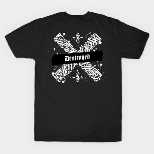 Graphic Design "Destroyed" T-Shirt